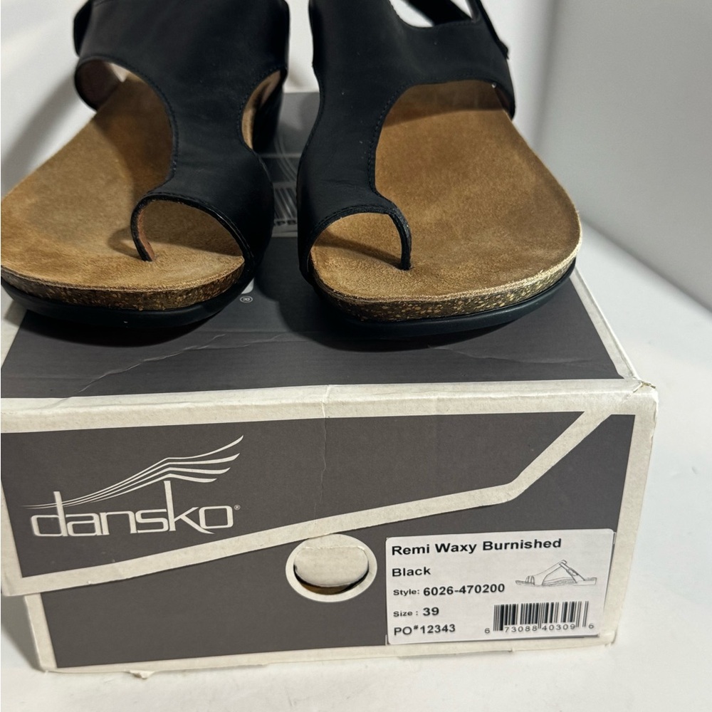 Dansko Black Women's Sandals